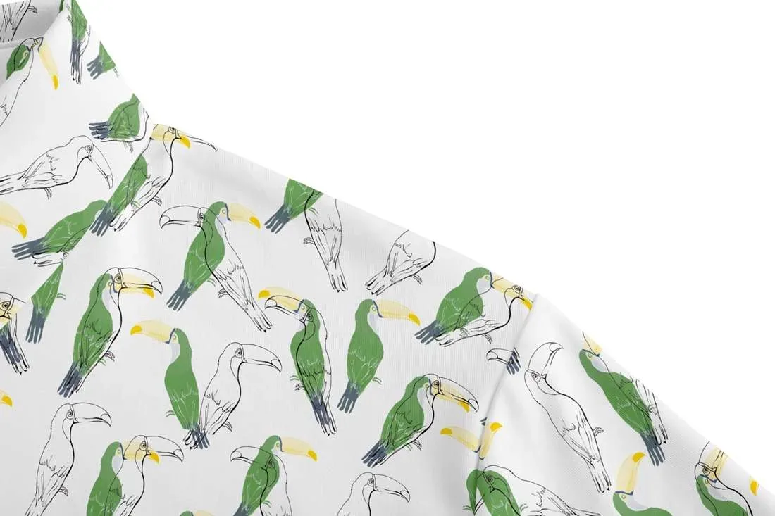 bird print polo shirt wholesale (3)
