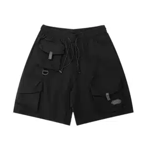 black cargo shorts (1)