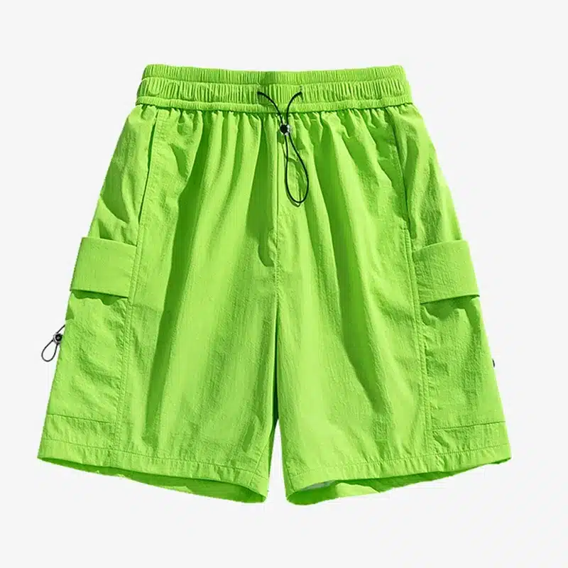 Green cargo shorts - Ninghow Apparel