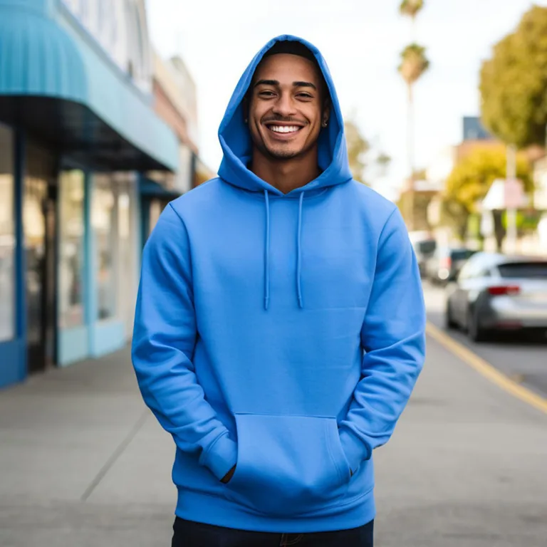 blue hoodie db