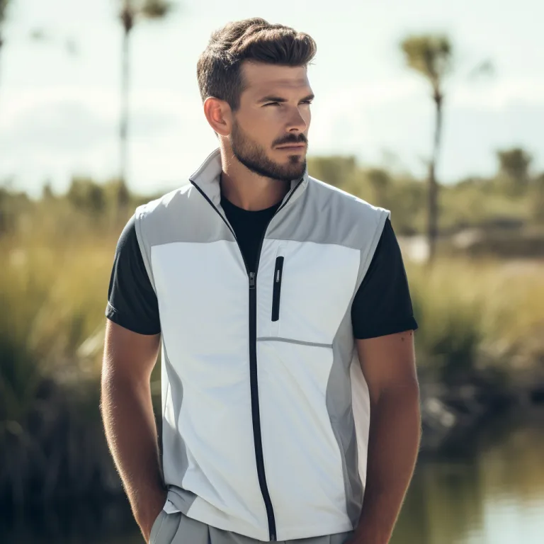 Man in stylish sportswear outdoors