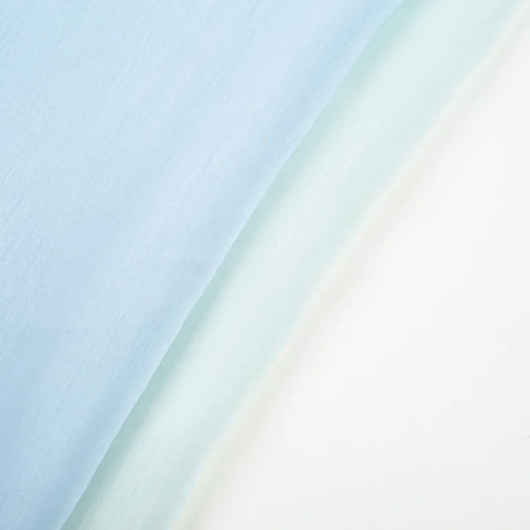 Gradient blue and white fabric textures