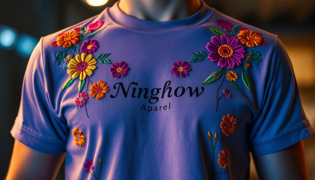 Embroidered apparel