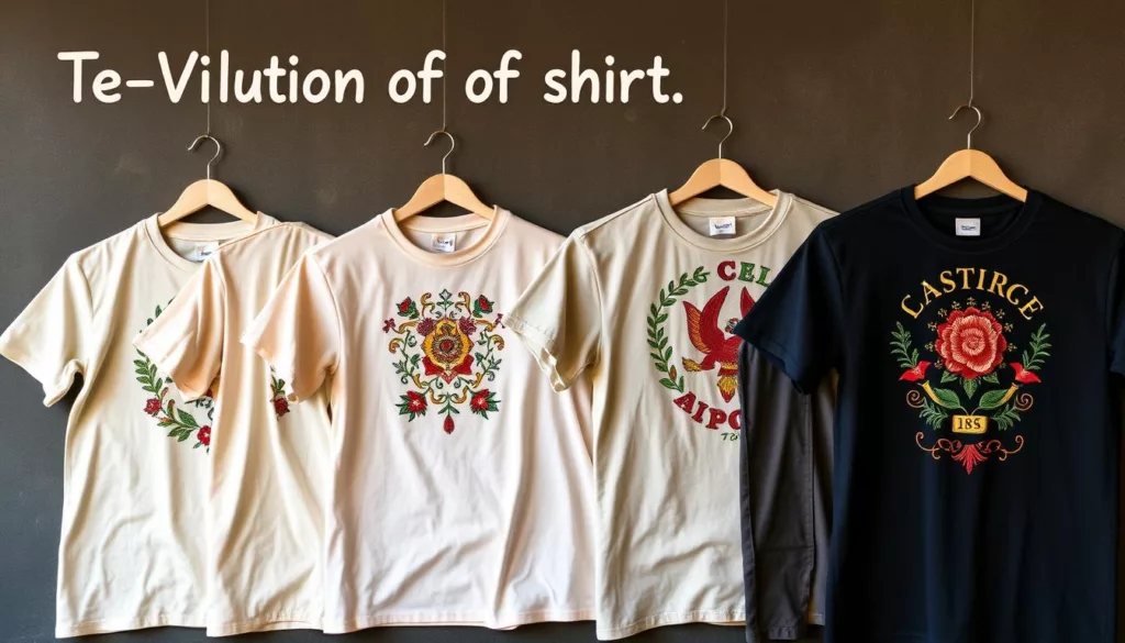 T-shirt fashion evolution