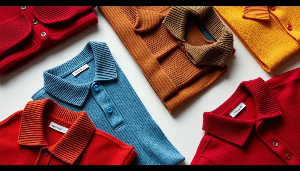 knitted polo shirts for men