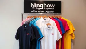 Affordable personalized polo shirts with company logo