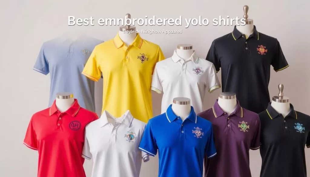 best embroidered polo shirts