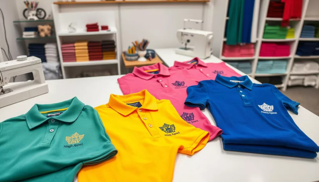 designing embroidered polo shirts