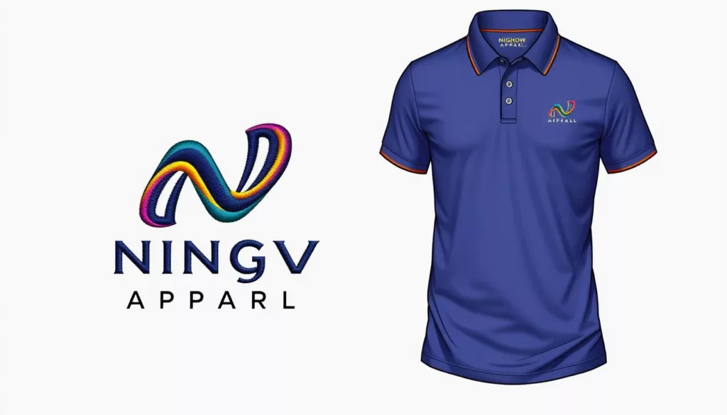 professional embroidery design for branded polos