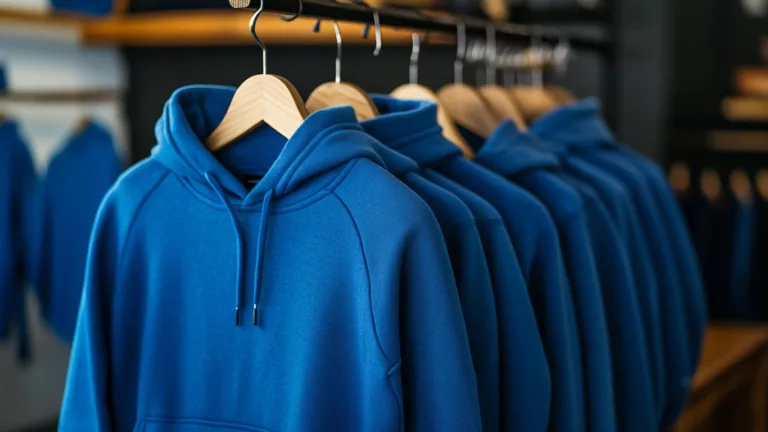 Blue hoodies in various styles and shades showcasing comfort and versatility b