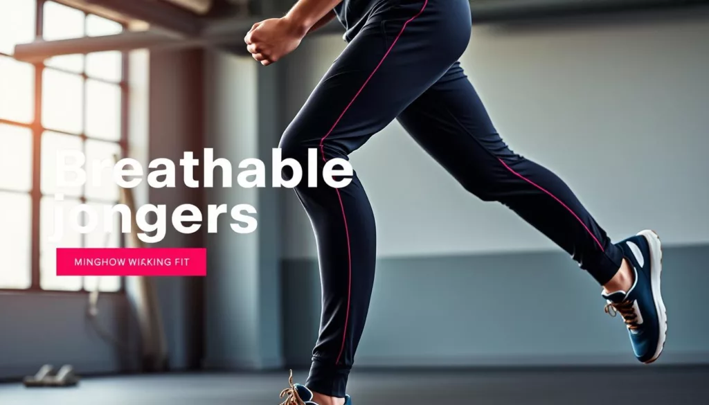 Breathable joggers for working out