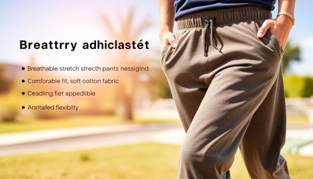 Breathable stretch jogger pants