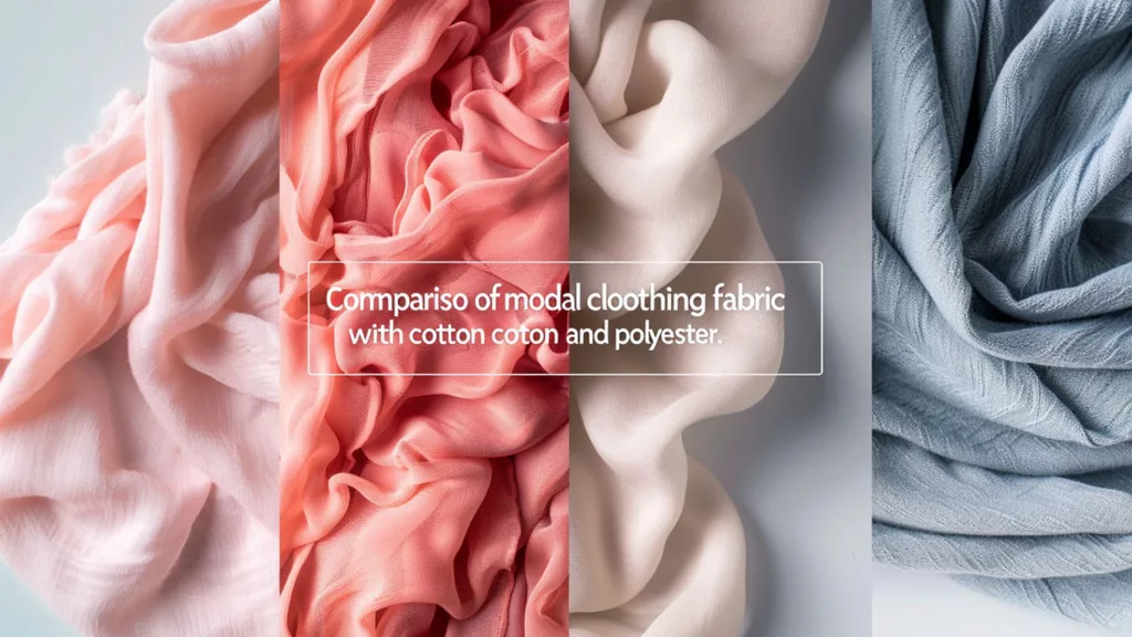 Comparison of modal clothing fabric with cotton and polyester