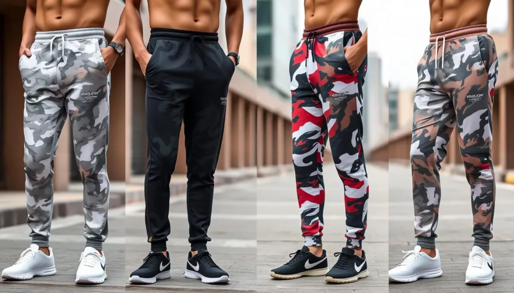 Custom joggers showcasing unique styles