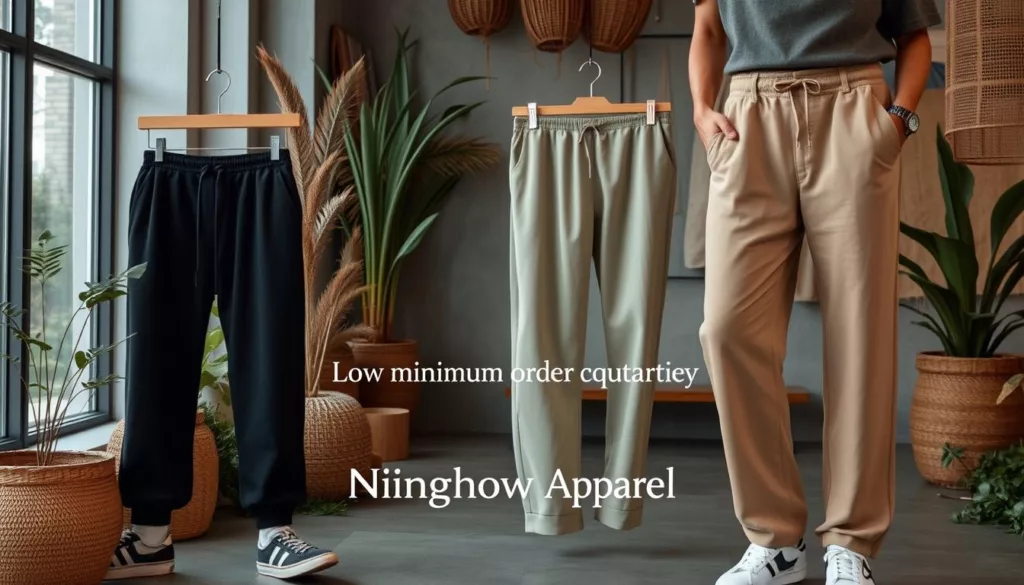 Eco-friendly joggers supplier with low MOQ