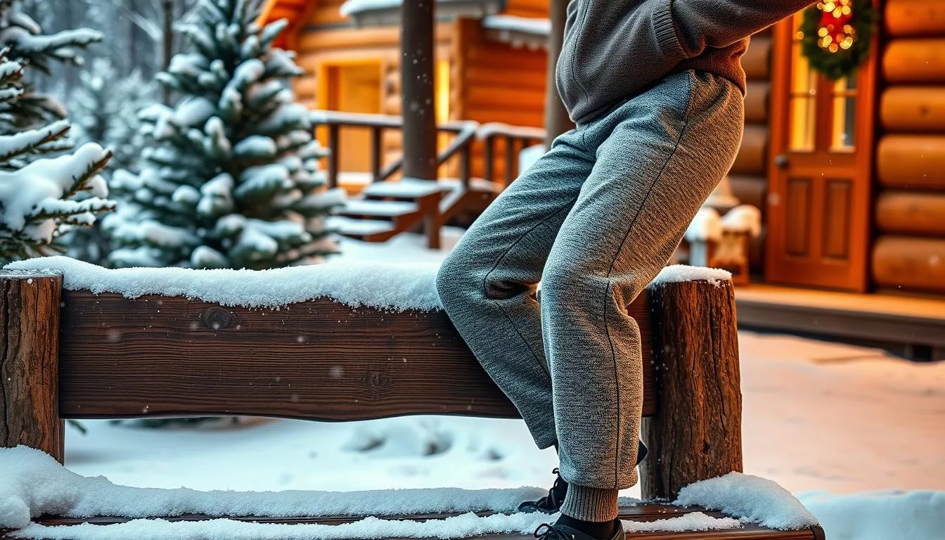 Fleece-lined joggers for winter collections