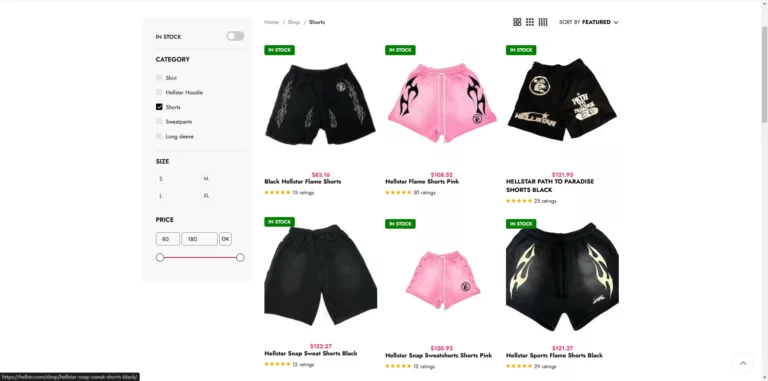 Hellstar Shorts featuring anime-inspired designs for fashion enthusiasts