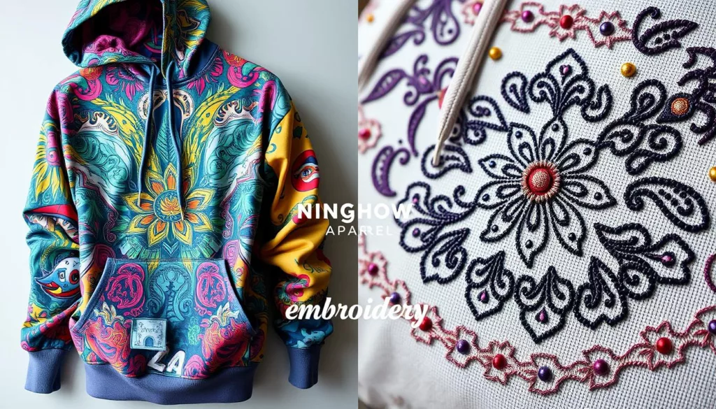 Hoodie Printing vs Embroidery