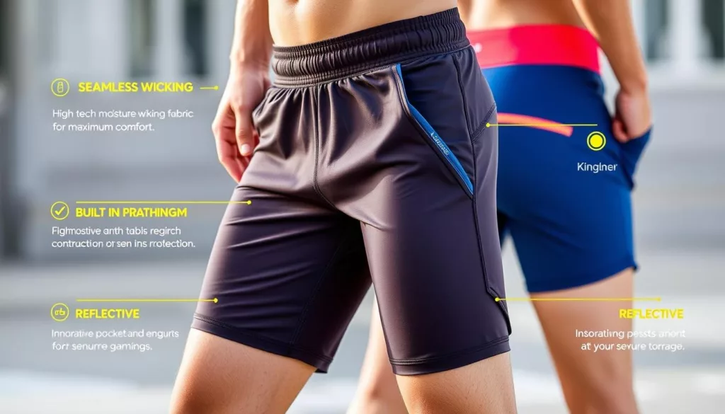 Innovative features in activewear shorts