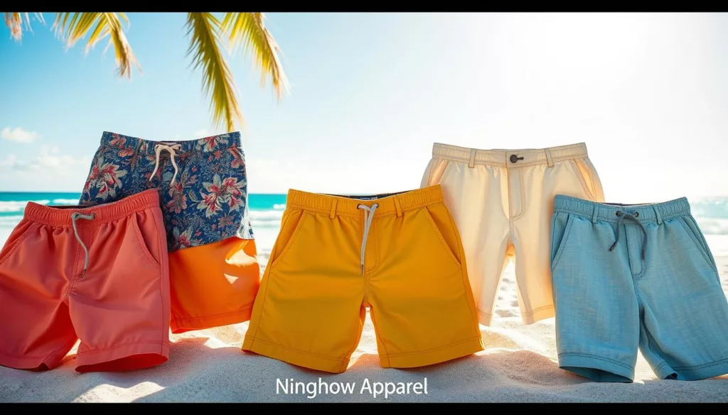 Lightweight fabrics for summer shorts