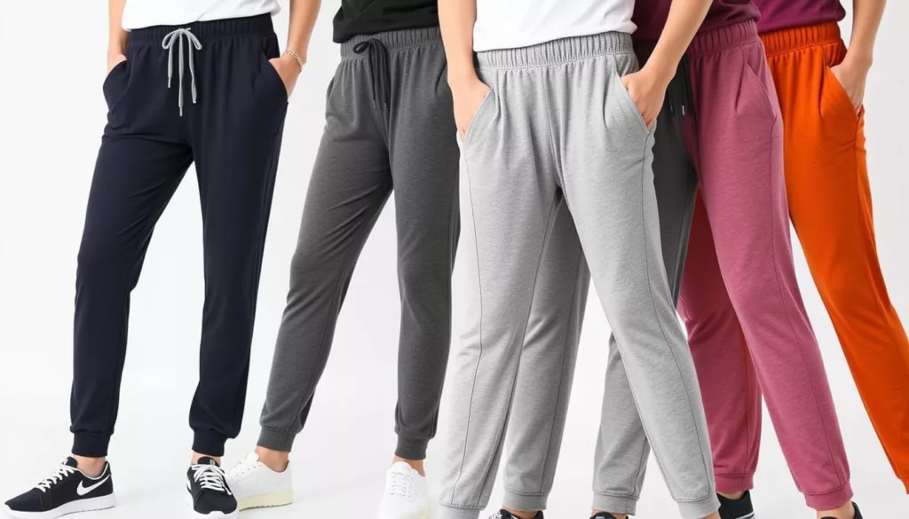 Tapered joggers with elastic waistbands