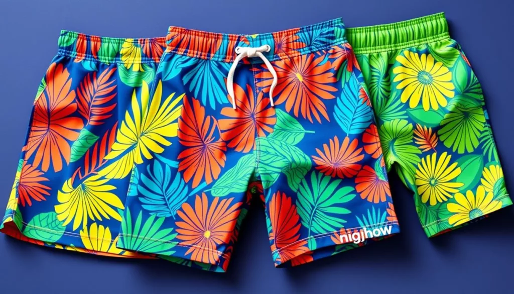 Vibrant colors and bold prints in shorts fashion