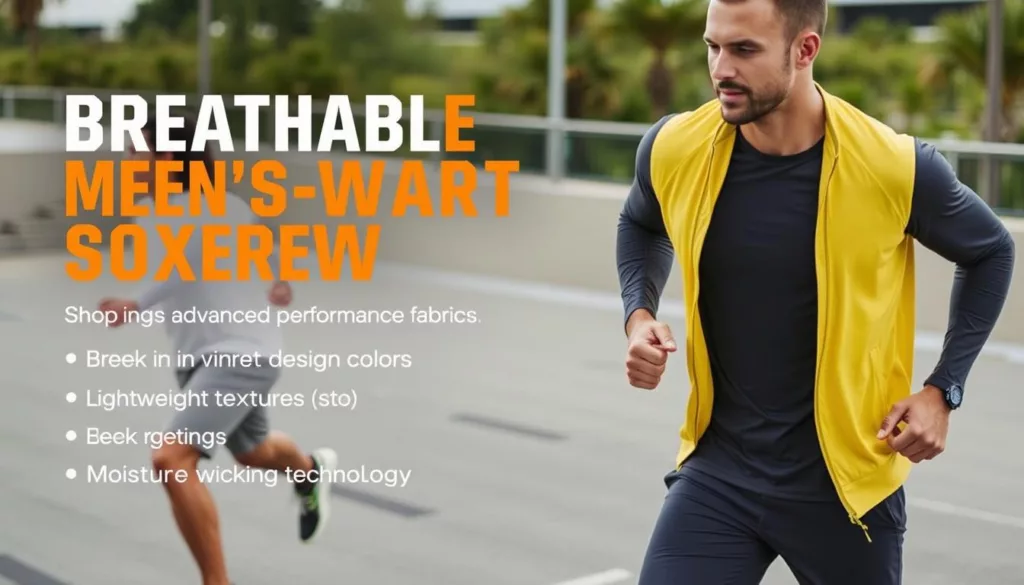 breathable men's activewear