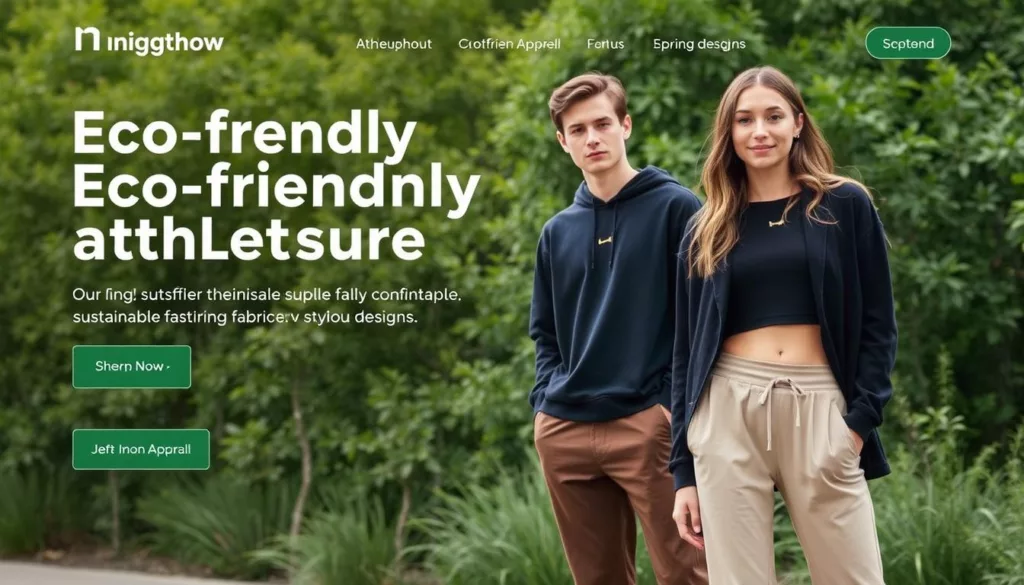 eco-friendly athleisure clothing supplier