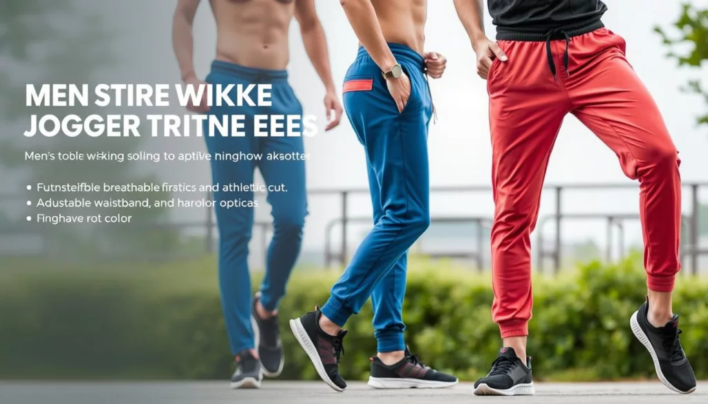 men's moisture-wicking jogger trousers