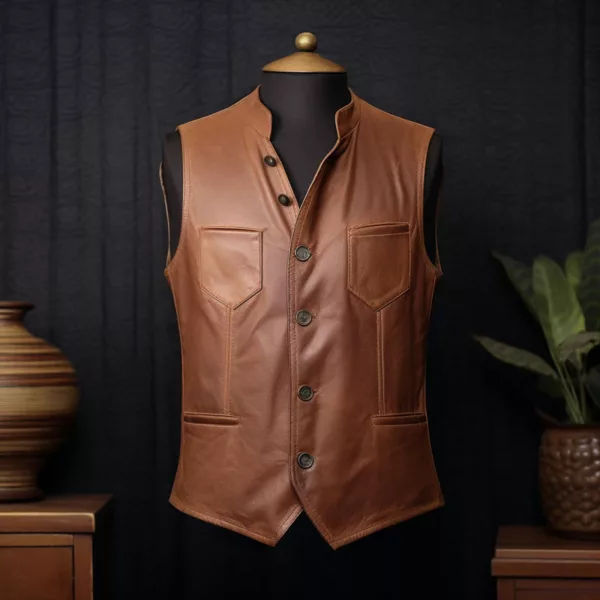 Custom Brown Vests for Teams & Brands – Wholesale Bulk Orders Available - Image 4