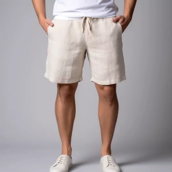 Custom Wholesale Linen Shorts for Summer Collections - Image 4