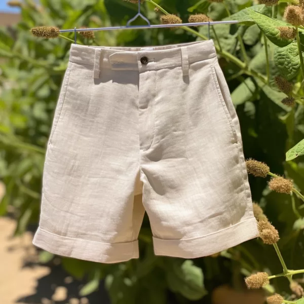 Custom Wholesale Linen Shorts for Summer Collections - Image 3