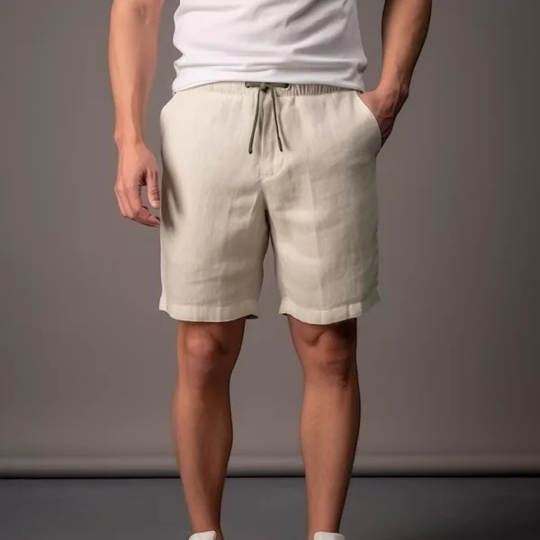 Custom Wholesale Linen Shorts for Summer Collections - Image 2