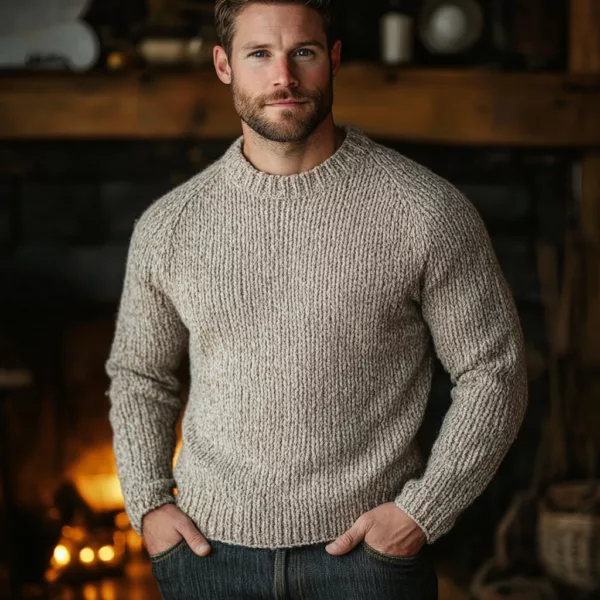 Men Wool Pullover Sweater 4 png