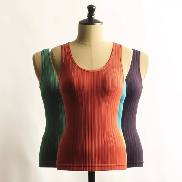 Ribbed Tank Tops | Customizable Sleeveless Shirts - Image 2