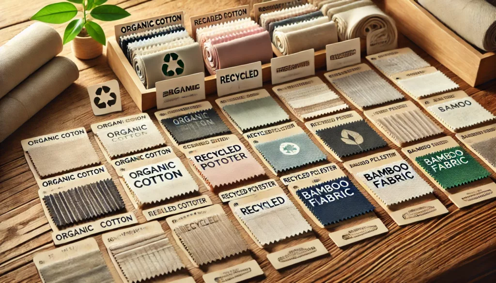 Eco-friendly fabric options for private label clothing manufacturers.