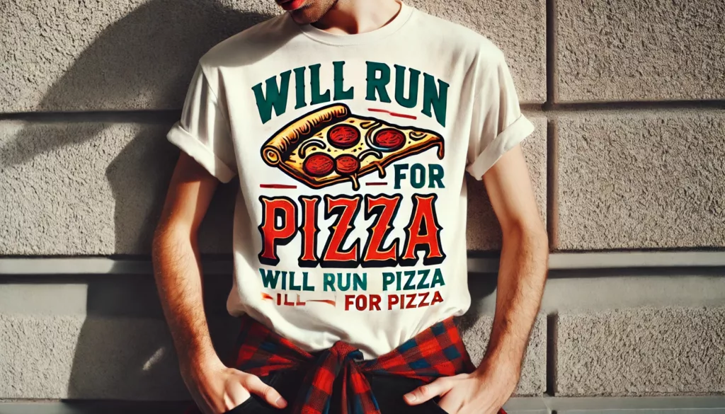 Funny T-shirt design with a humorous quote or pun, perfect for casual wear.