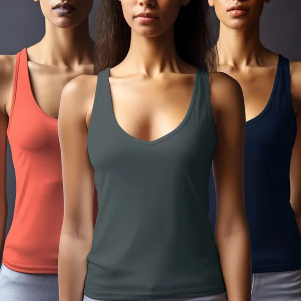 Custom V-Neck Tank Tops for Wholesale Orders