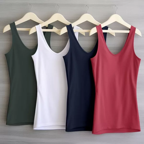 Custom V-Neck Tank Tops for Wholesale Orders - Image 4