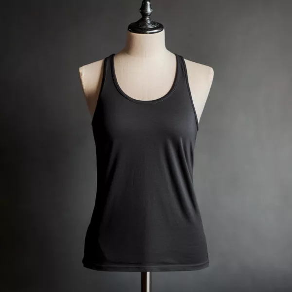 Black Tank Tops | Wholesale Customizable Sleeveless Shirts - Image 3