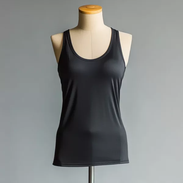 Black Tank Tops | Wholesale Customizable Sleeveless Shirts - Image 2