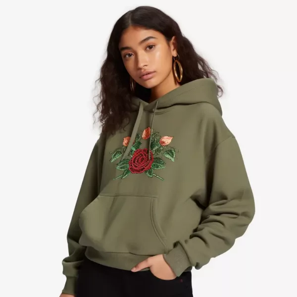 embroidered hoodie​ 2