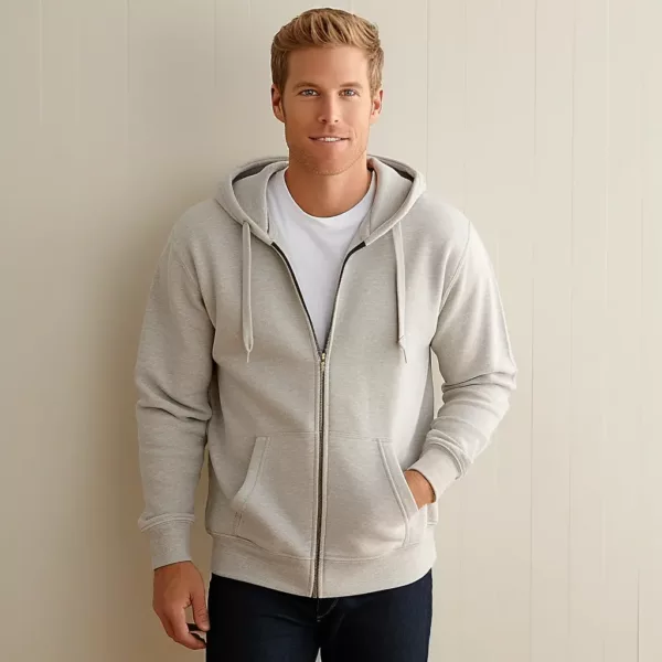 Custom Full Zip Hoodie – Soft, Durable, and Stylish - Image 4