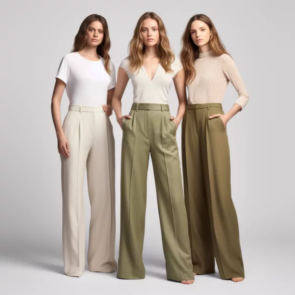 Custom Wide Leg Trousers – Stylish & Comfortable for Wholesale Orders - Image 3