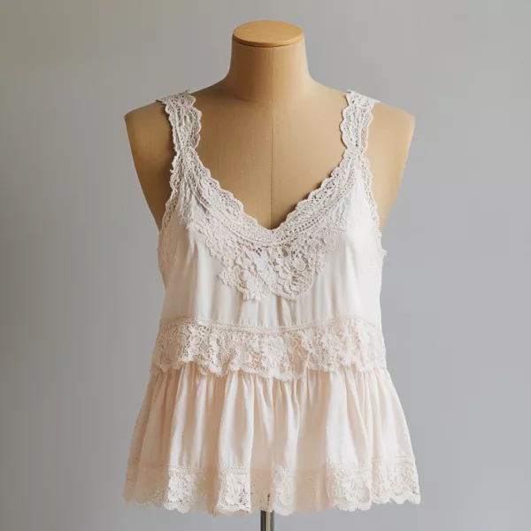 Lace Tank Tops | Customizable Elegant Sleeveless Shirts - Image 3