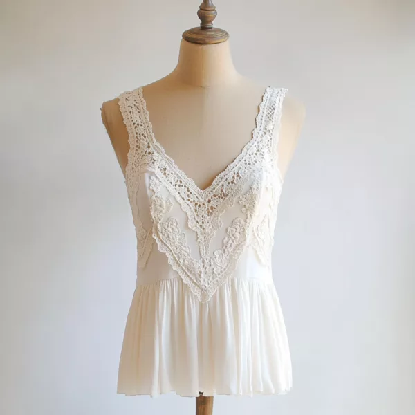 Lace Tank Tops | Customizable Elegant Sleeveless Shirts - Image 2