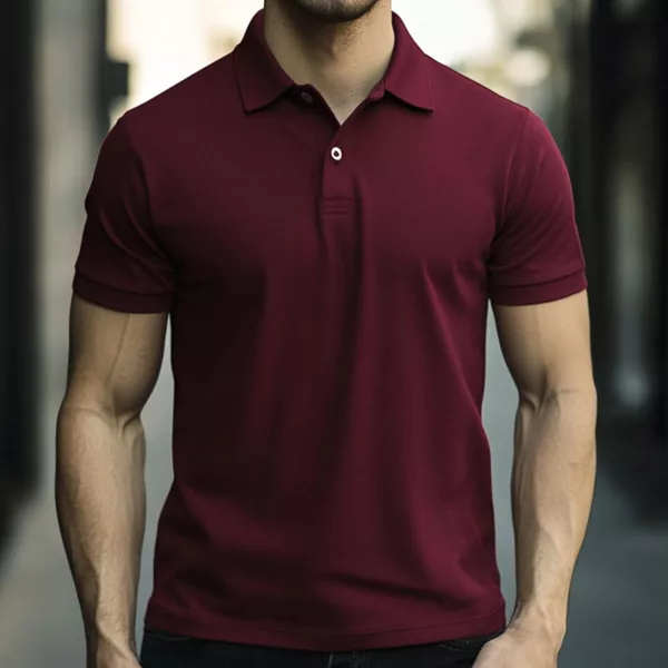 Classic Maroon Polo Shirts – Versatile & Comfortable - Image 4