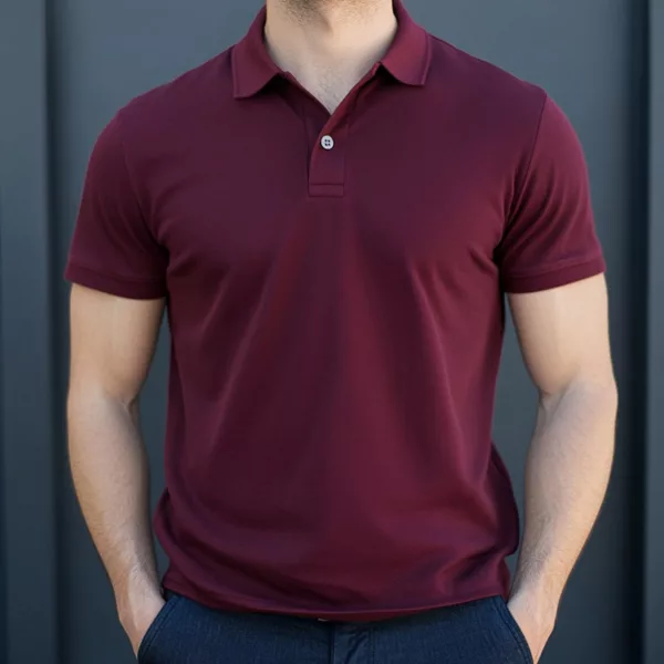 Classic Maroon Polo Shirts – Versatile & Comfortable - Image 3