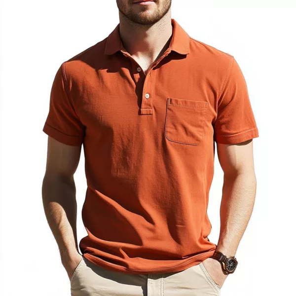 Men’s Polo Shirt with Pocket – Stylish & Practical