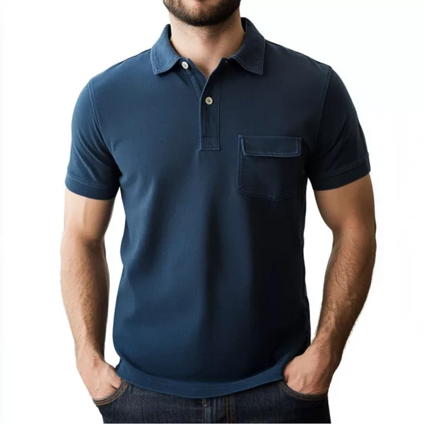 Men’s Polo Shirt with Pocket – Stylish & Practical - Image 3